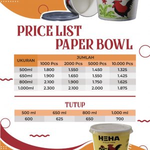 Harga Paper Bowl