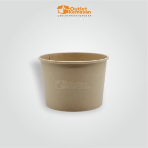 paper bowl coklat 500ml